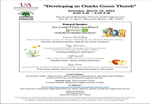 Seminar: Developing an Ozarks Green Thumb - Vimarsana News