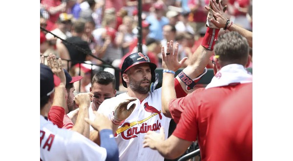 Goldschmidt 3 HRs, Cards end 8-game skid, beat Tigers 12-6