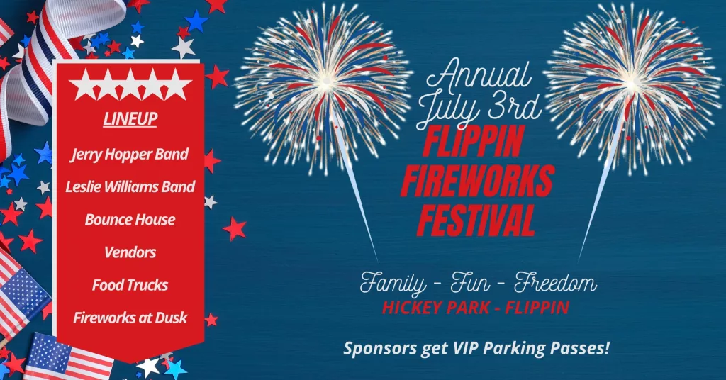 3rd Annual Flippin Fireworks Festival KTLO