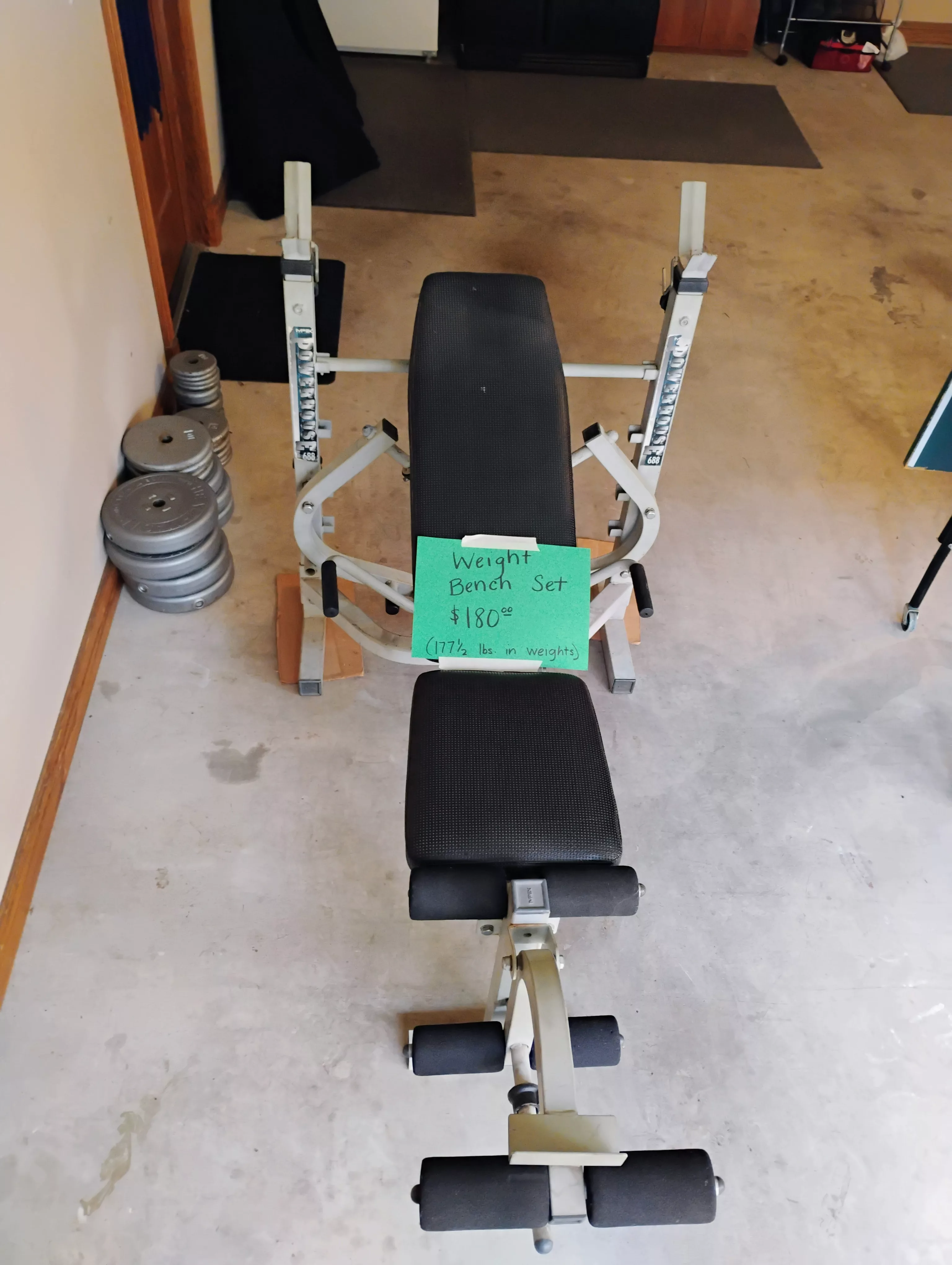 Powerhouse 688 weight bench sale