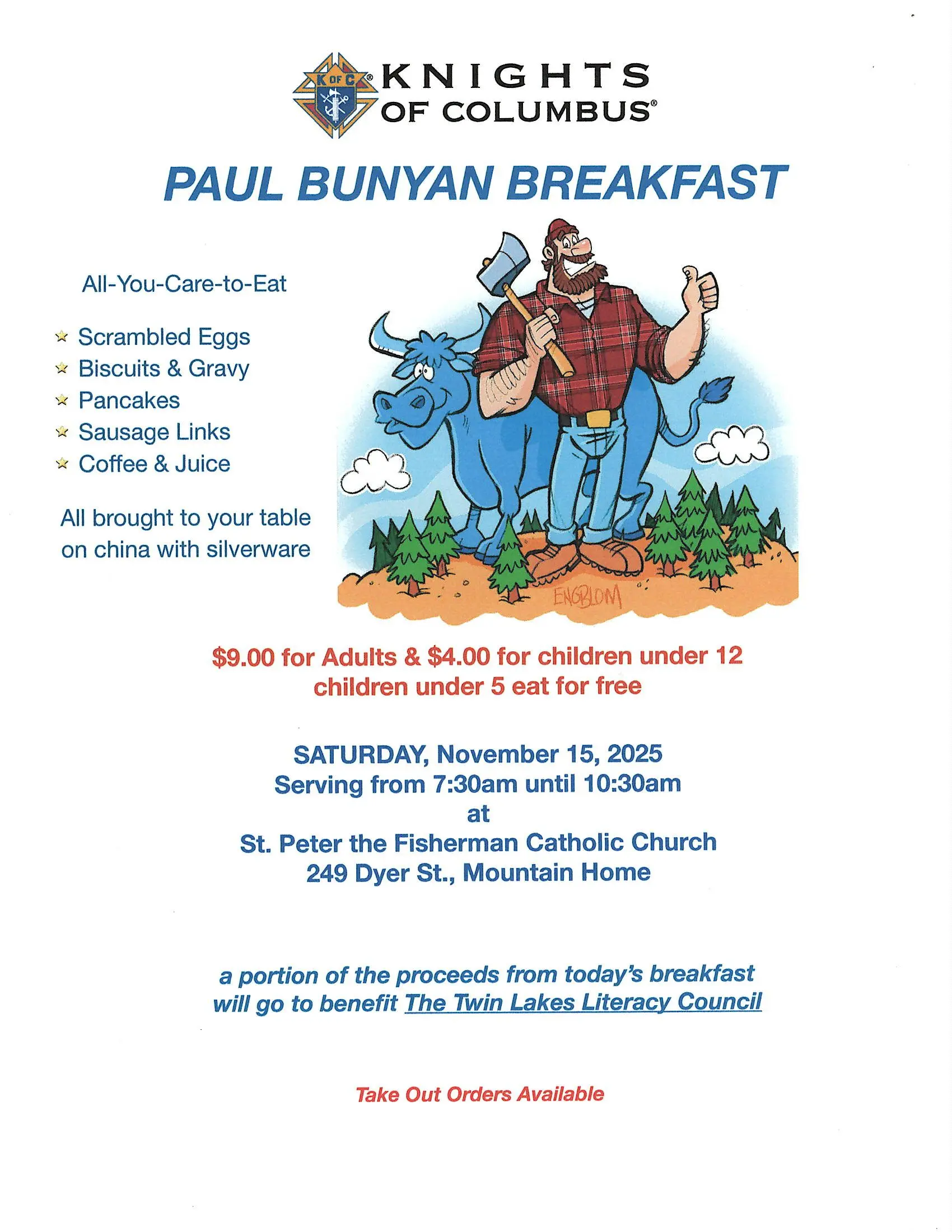 Paul Bunyan Breakfast