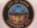 The corporate seal for the city of Huron SD