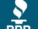 White Better Business Bureau logo on blue background
