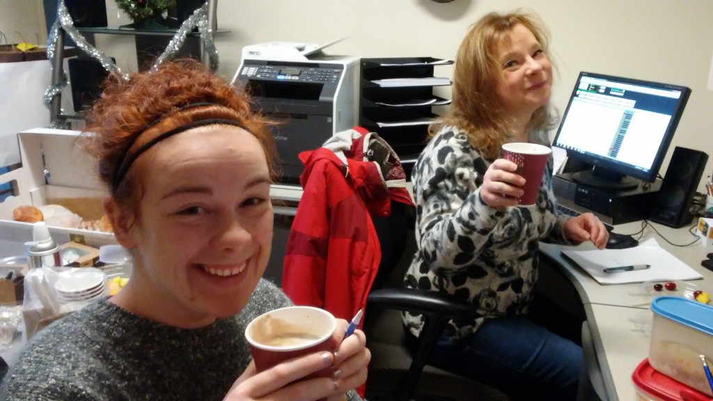 Raina and Ginger endorse the hot chocolate