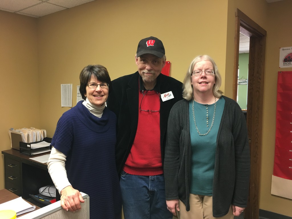 Cindy Jorgensen, Jim, and Diane Lehman at Integrity Residential Services