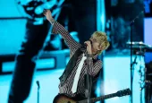 Green Day perform at the When We Were Young festival in Las Vegas^ Nevada on 21 October 2023