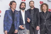 Brandon Flowers^ Ronnie Vannucci^ Jr.^ Mark Stoermer and Dave Keuning of The Killers attends the 2015 iHeartRadio Music Festival on September 18^ 2015 in Las Vegas.