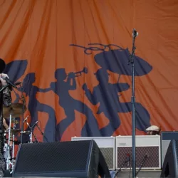 Chris and Rich Robinson of the Black Crowes performs at the 2022 New Orleans Jazz and Heritage Festival. New Orleans^ LA USA