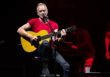 STING performs in front of thousands of people on the stage of the Lucca summer festival in Piazza Napoleone in Lucca ITALY. LUCCA^ ITALY - JULY 29^ 2019