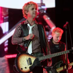 Green Day perform at the When We Were Young festival in Las Vegas^ Nevada on 21 October 2023.