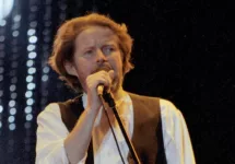 GEORGE^ WA - AUG 17: Singer Don Henley of The Eagles performs on stage at The Gorge Amphitheater August 17^ 1991 in George^ Wa.