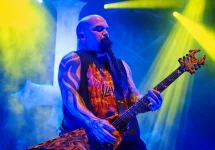 Guitarist Kerry King of Slayer performs live on stage during a Repentless concert at "Stadium-Live" on December 9^ 2015 in Moscow^ Russia.