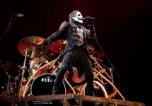 Tobias Forge of the band Ghost performs " Imperatour" tour at Chicago's Allstate Arena in Rosemont^ IL^ USA. Chicago^ IL USA - February 18 2022