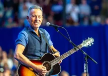 Bruce Springsteen performs on stage at the Liacouras Center in Philadelphia. Philadelphia^ PA USA - October 28^ 2024