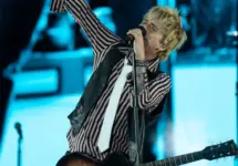 Green Day perform at the When We Were Young festival in Las Vegas^ Nevada on 21 October 2023.