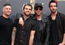 All Time Low^ Zack Merrick^ Rian Dawson^ Alex Gaskarth. Jack Barakat at the MTV Movie and Television Awards on the Shrine Auditorium on May 7^ 2017 in Los Angeles^ CA