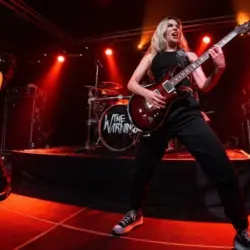 The Warning (Mexican hard rock band from Monterrey) perform on stage at La Nau on June 17^ 2023. BARCELONA - JUN 17