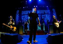 Al Barr of Dropkick Murphys performs on stage at the Paramount Theater in Seattle^ WA on June 27^ 2011