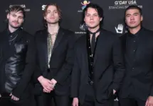 5 Seconds of Summer arrives for the G'Day USA Gala on January 25^ 2020 in Beverly Hills^ CA