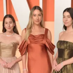 HAIM -- Alana Haim^ Este Haim and Danielle Haim -- at the Vanity Fair Party in Los Angeles^ CA. MAR 2^ 2025