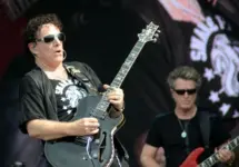Rock group Journey performs at an outdoor concert in Indiana. Speedway^ IN/USA - May 27^ 2016