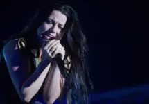 Amy Lee of Evanescence during performance at festival Rock for People in Hradec Kralove^ Czech republic^ July 6^ 2017.