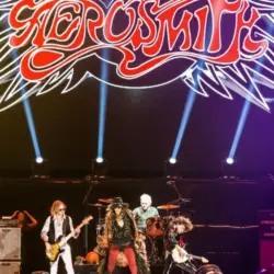 American rock band Aerosmith performs at Olimpiysky on May 24^ 2014 in Moscow MOSCOW^ RUSSIA - MAY 24^ 2014
