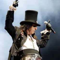 Alice Cooper performs on stage at Poble Espanyol on June 28^ 2024.