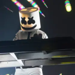 Christopher Comstock aka Marshmello (Producer/DJ) performs at the Bill Graham Civic. San Francisco^ CA/USA: 1/12/2018