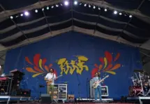 Peter Anspach^ Rick Mitarotonda^ Trevor Weeks and Cotter Ellis of the jam band Goose perform on stage at the 2025 New Orleans Jazz and Heritage Festival. New Orleans^ Louisiana - April 24^ 2025