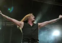 Singer Sebastian Back during show at Rock in Rio in the city of Rio de Janeiro. Rio de Janeiro^ Brazil^ September 19^ 2013