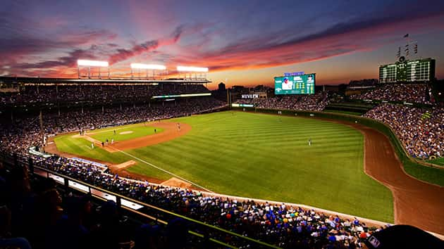 PHOTOS: Cubs Raise Championship Banner At Wrigley