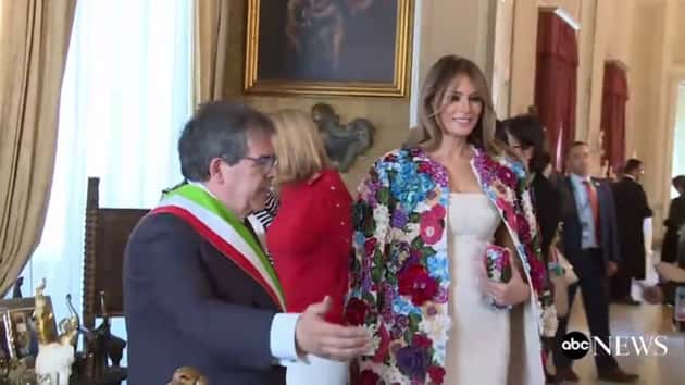 Melania trump dolce 2024 and gabbana jacket