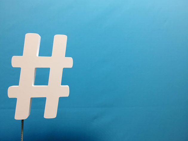 hashtag-blue-background