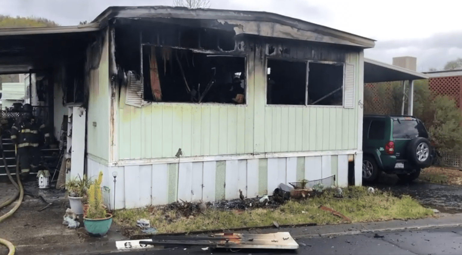 Rincon Valley Mobile Home Destroyed by Fire KSRO