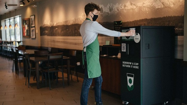 Starbucks Bringing Back Reusable Mugs With a New Contactless System