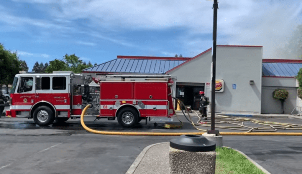 Santa Rosa Burger King Damaged in Fire KSRO