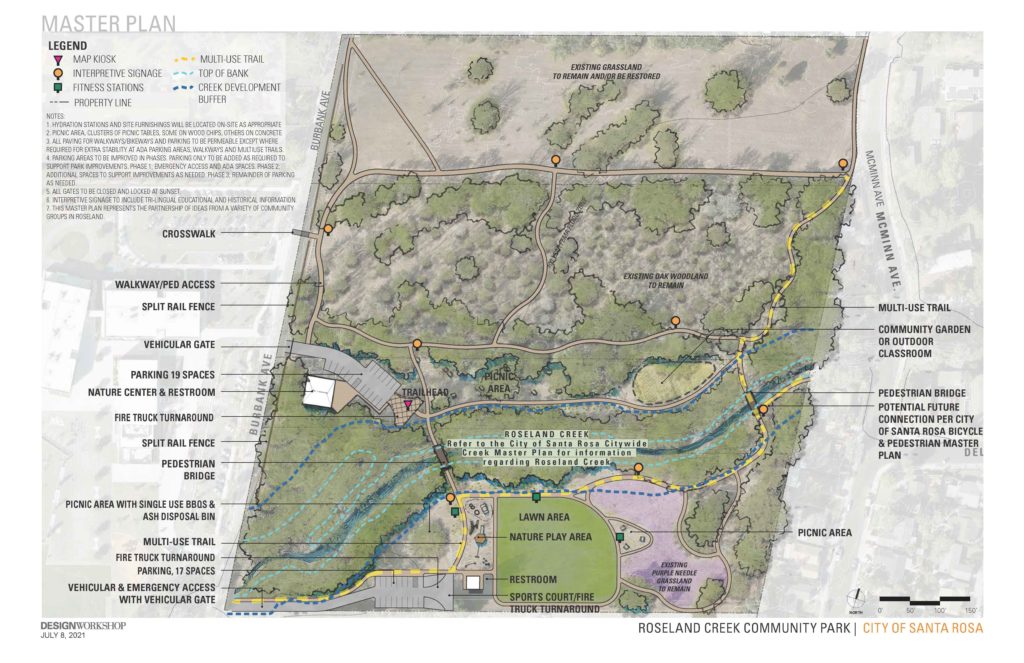 Roseland Creek Community Park Plan Approved KSRO