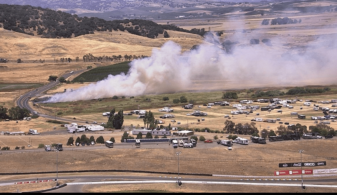 Fire Contained Near Sonoma Raceway Ksro 