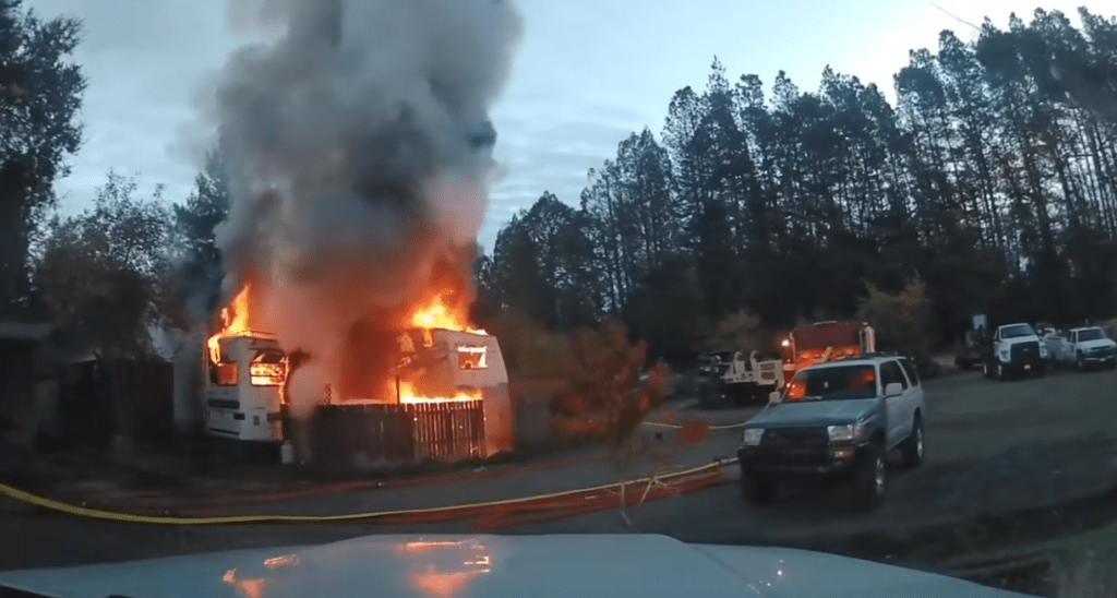Camper Trailer Destroyed in Fire in Sebastopol - Vimarsana News