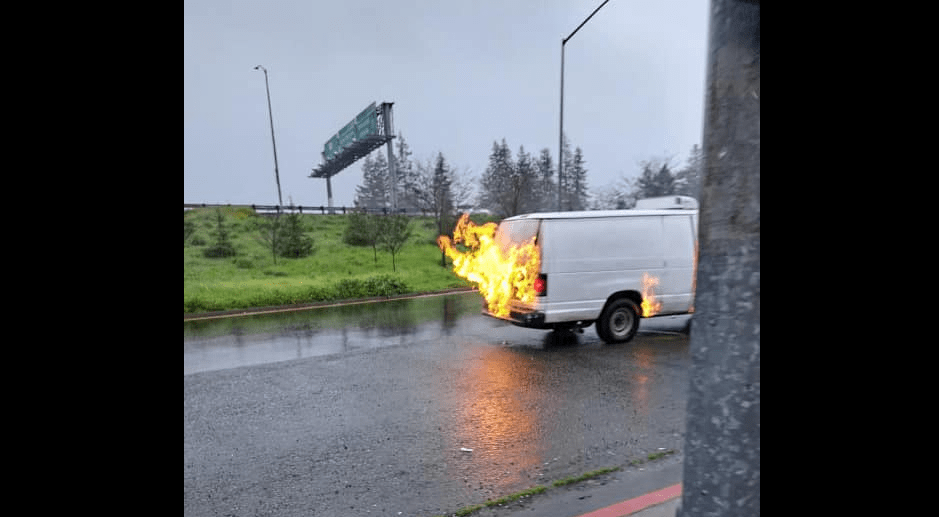 Van Filled with Cannabis Catches Fire in Santa Rosa - Vimarsana News