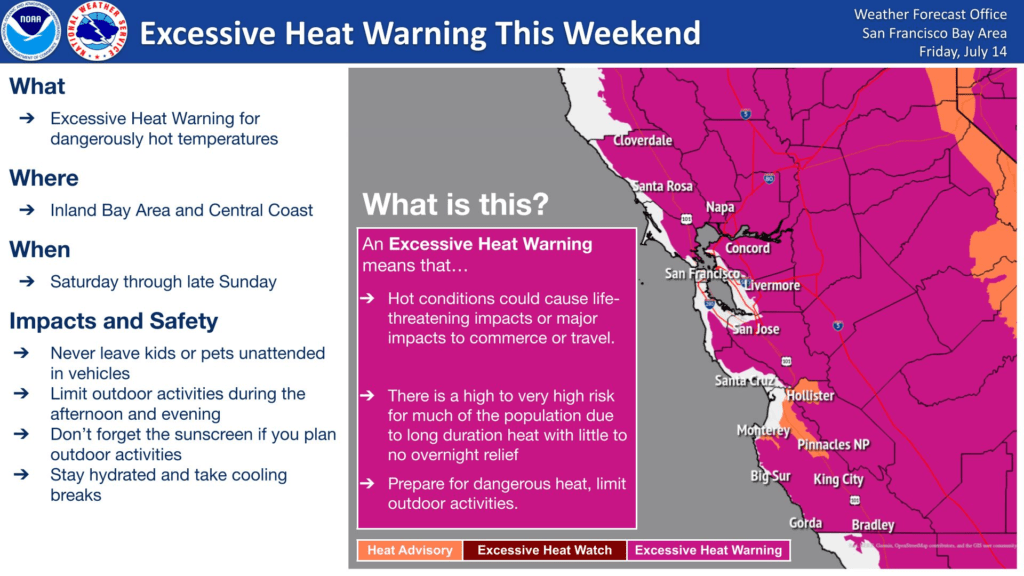 Excessive Heat Warning From Saturday Morning To Sunday Night For Sonoma County Ksro