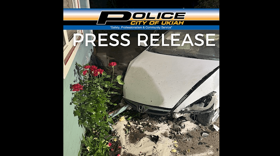 Santa Rosa Man Arrested in Ukiah After Chase Ending In a Crash KSRO