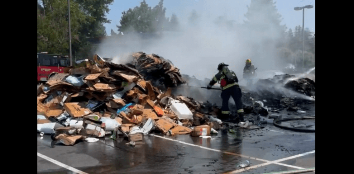 Garbage Truck Catches Fire in Rohnert Park | KSRO