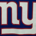 The logo of New York Giants on the home Jersey - National Football League