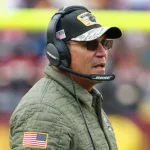 Washington Football Team head coach Ron Rivera looks on during an NFL game at FedEx Field