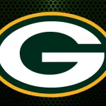 Green Bay Packers logo^ with carbon background