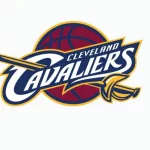 NBA Cleveland Cavaliers^ sport / team logos printed on white background/paper.