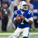 Jacoby Brissett #7 - Indianapolis Colts host Oakland Raiders on Sept. 29th 2019 at Lucas Oil Stadium in Indianapolis^ IN. - USA