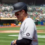 New York Yankees' Anthony Rizzo #48 walks back to the dugout after grounding out during a game against the Oakland Athletics at RingCentral Coliseum. Oakland^ California - August 28^ 2021